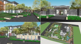 中式别墅景观设计