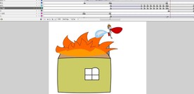 简单消防动画火柴人救火12秒