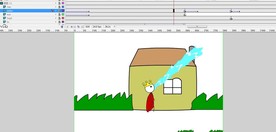 火柴人变身嘴巴喷水灭火30秒