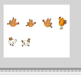 FLASH动物母鸡公鸡小鸡