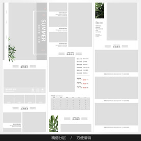 淘宝天猫女装空白通用模板图片