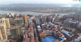 城市中心4K超清航拍视频素材