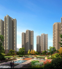 小区中心花园景观设计效果图