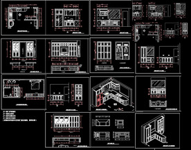 整木柜设计图纸