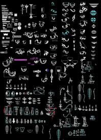 水晶玻璃灯罩图纸