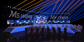 欧式英文T台舞台灯光设计