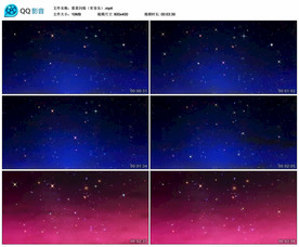 星星闪烁星空 舞台背景视频素材