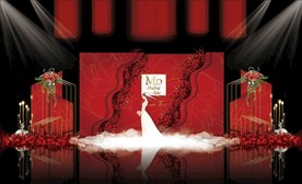 红色主题婚礼
