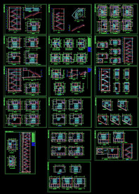 楼层楼梯立面施工图