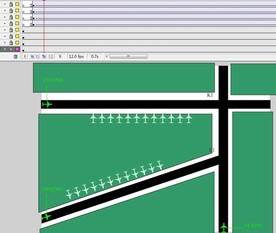 飞机在跑道上面移动49秒动画