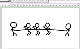 火柴人跳绳的动画96秒