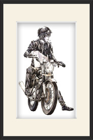 手绘人物装饰画