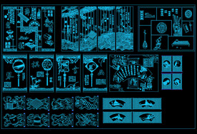 CAD古典石雕刻画