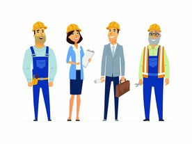 工人卡通人物插画