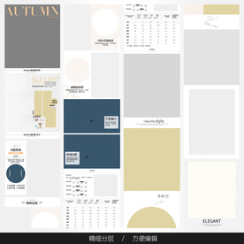 淘宝天猫女装空白通用模板图片