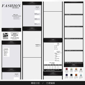 淘宝天猫女装空白通用模板图片