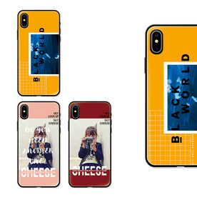 欧美风文艺手机壳图案