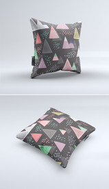 北欧ins风多肉植物素雅抱枕图