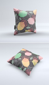 北欧ins风多肉植物素雅抱枕图