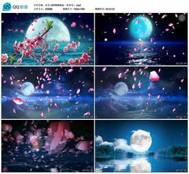 汉服舞蹈 汉尤 舞台背景视频