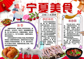 宁夏地方特色美食小报宁夏美食