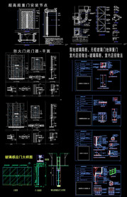 各种门大样节点图