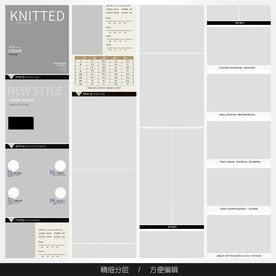 淘宝天猫女装空白通用模板图片