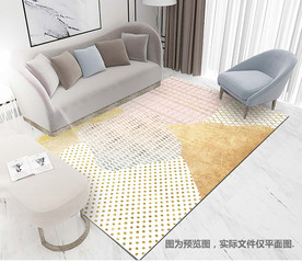 北欧风几何地毯图设计