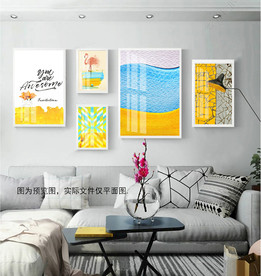 小清新风景ins北欧组合装饰画