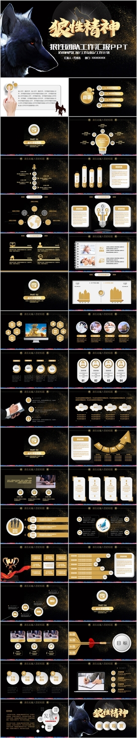 战狼团队执行力狼性文化ppt