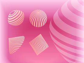 几何立体线条矢量图