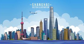 上海城市建筑矢量图