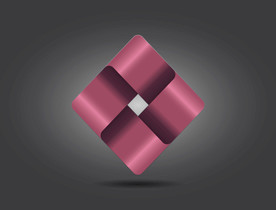 矢量红色渐变3d创意图形符号标