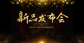 新品发布会展板