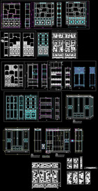 中式大衣柜施工图