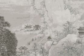 山水风景插画插图