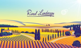 有机农场插画插图