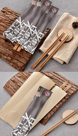 高端一次性筷子环保餐具四件套