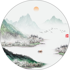 青山绿水 山水装饰画