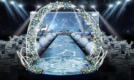 蓝色星空婚礼仪式区