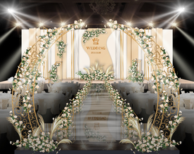 香槟色婚礼仪式区