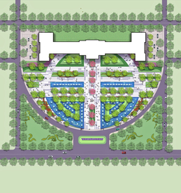 广场景观设计平面图