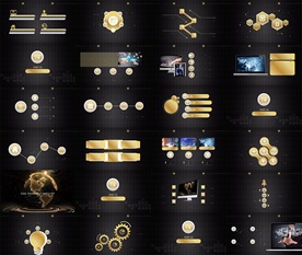 2019通用黑色炫酷智能PPT