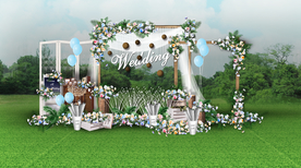 户外婚礼迎宾区