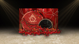 红色婚礼迎宾区