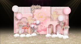 粉色浪漫迎宾区