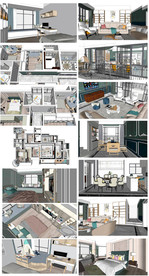 现代家居设计模型