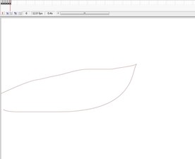 线条动画动物的尾巴逐帧摆动