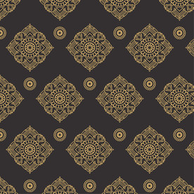 黑色金色刺绣布匹花环白金图片