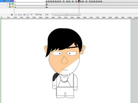 人物填色逐帧动画5秒